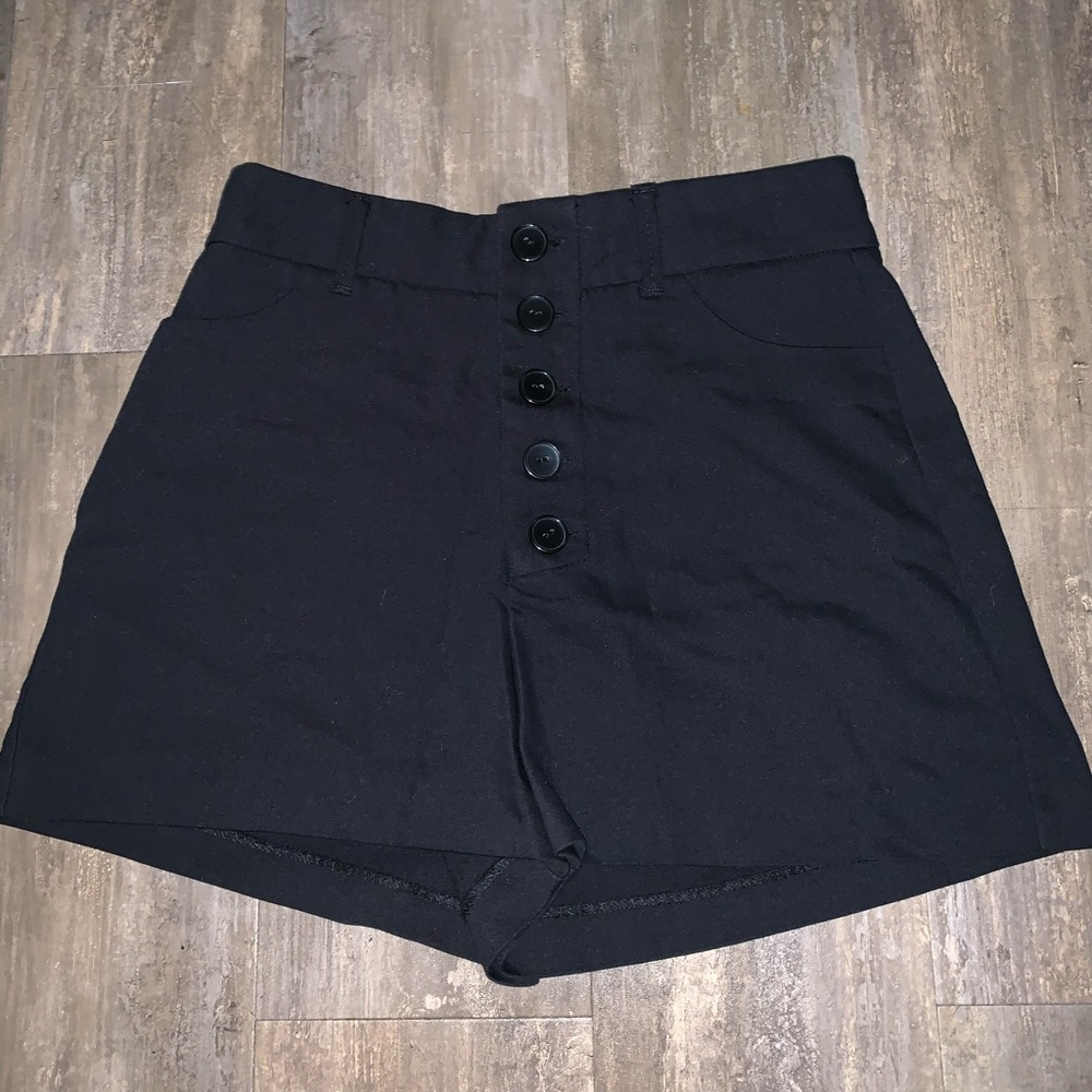 Black high waisted Zara shorts